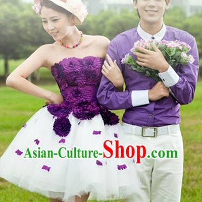 Wedding Photography Use Bride and Bridegroom Loves Theme Outfits