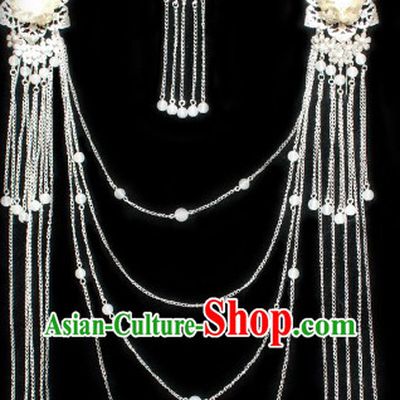 Ancient Chinese Classical Hairpin and Hair Accessories with Long Tassels