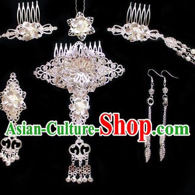 Ancient Chinese Da Ji Concubine Headwear and Earrings in The Legend of Deification