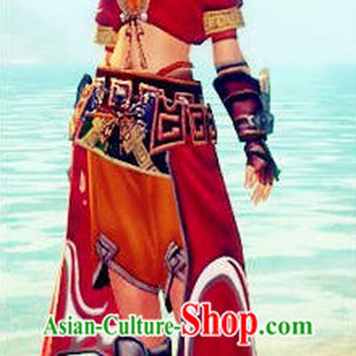 Red Sasa Lolita Cosplay Costumes for Women