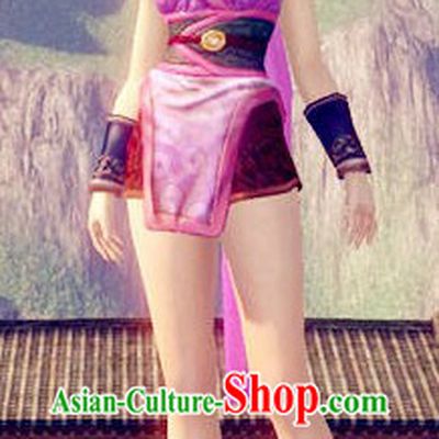 Pink Electronic Game Character Sexy Lolita Cosplay Costumes for Girls