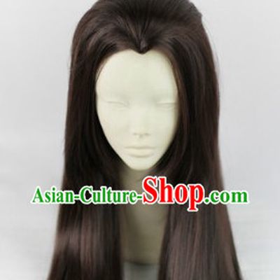 Ancient Chinese Calliver Warrior Long Wig for Men