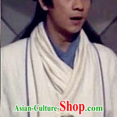 Ancient Chinese Tian Long Ba Bu TVB Drama Character Duan Yu Costumes and Headwear for Men