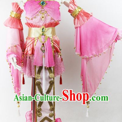 Ancient Chinese Xian Jian Qi Xia Legend Fairy Cosplay Costumes Complete Set for Women