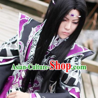 Ancient Chinese Long Wig for Men