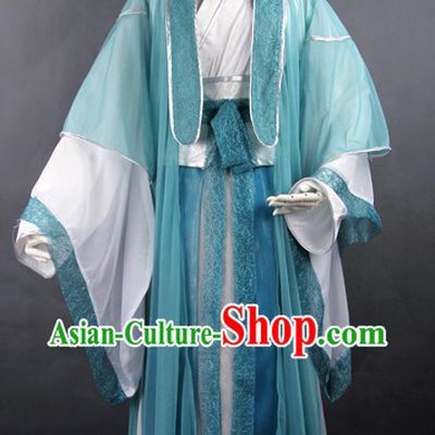 Traditional Ancient Chinese Swordsman Costume Complete Set for Men