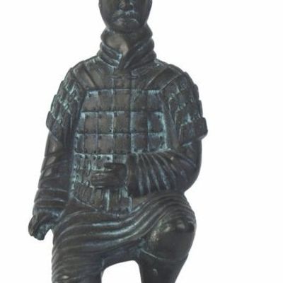 Chinese Terra Cotta Kneeling Archer