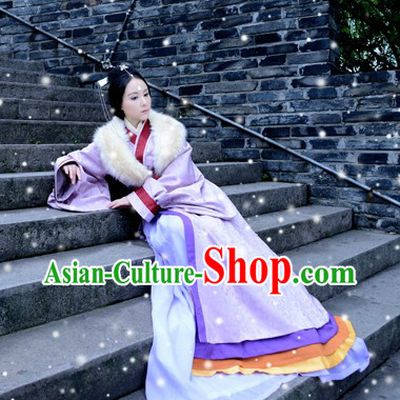 Ancient Chinese Mongolian Tribe Princess Clothes Complete Set