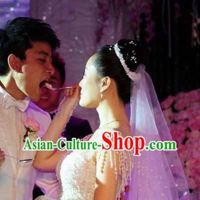 Li Xiaolu Pearl Romantic Wedding Dress