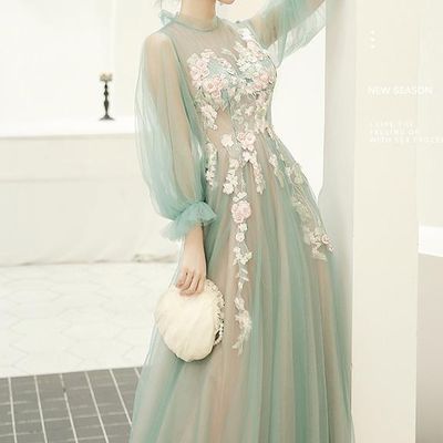 ElieSaab Trailing Long Evening Dress