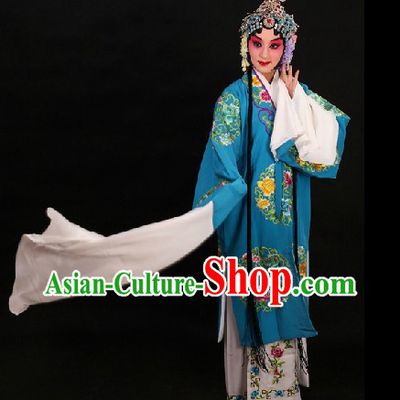 Traditional Chinese Opera Round Flower Embroidery Outfit