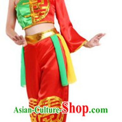 Traditional Chinese Drum Player Costumes for Women