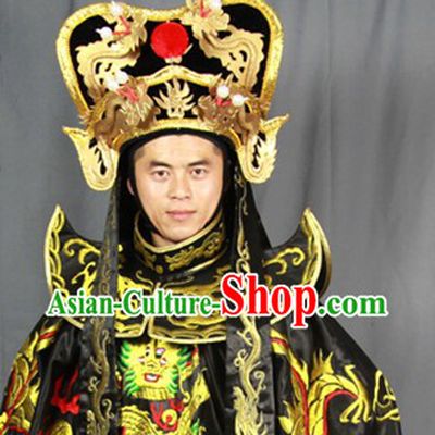 Ancient Chinese Art of Face Changing Costume Pants Belt Hat and 12 Masks Complete Set