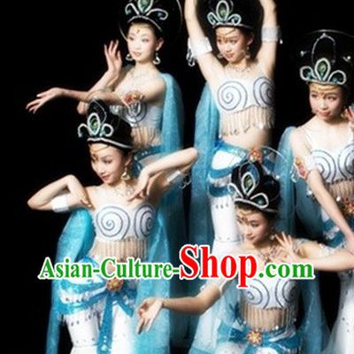 Feitian Flying Apsaras Dance Costumes and Hair Accessories for Women