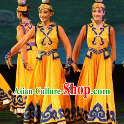 Traditional Chinese Ethnic Clothing and Hat for Women
