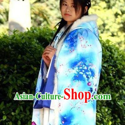 Traditional Ancient Chinese Plum Blossom and Snow Mantle