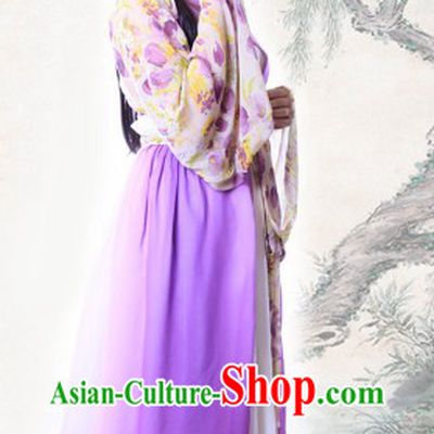 Traditional Ancient Chinese Tang Dynasty Flower Costumes for Women