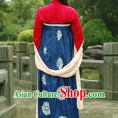 Chinese Ancient Tang Dynasty Ruqun Garment Clothes for Women
