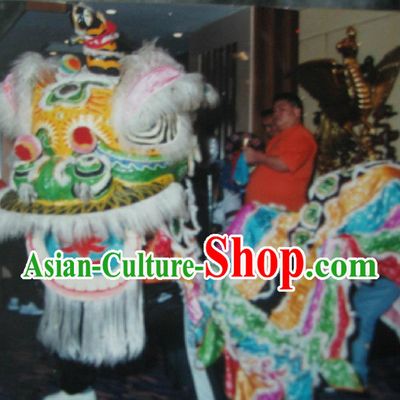 Traditional Chinese Classic Fut San Lion Dance Costume Complete Set