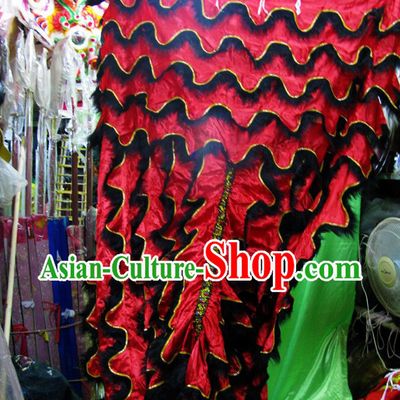 Long Wool Lion Dance Body Costumes Pants Claws Set
