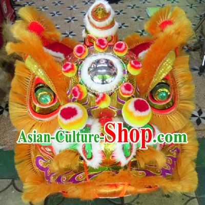 Old Style Chinese FUT SAN Lion Dance Costumes Complete Set for Adults