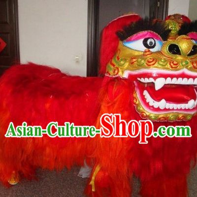 Traditional Chinese Northern Lion Dance Costume Full Set
