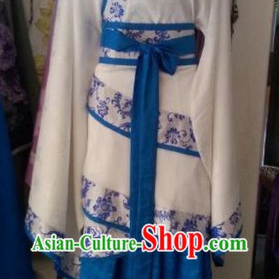 Ancient Chinese White Hanfu Clothing for Women