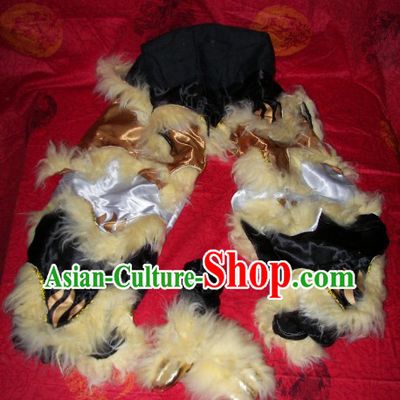 Tiger Claws Stripe Chinese Festival Celebration One Pair of Lion Dance Pants and Shoes Covers