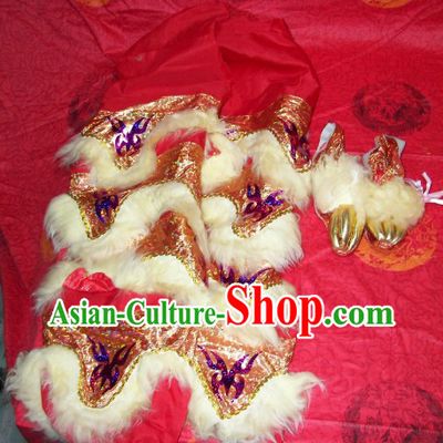 Bat Fu Pattern One Pair of Lion Dance Pants and Shoes Covers
