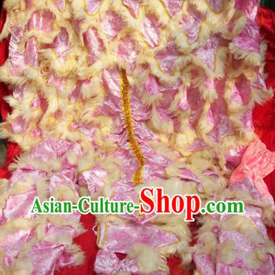 Top Quality Dragon Brocade Fabric Long Wool Chinese Lion Dance Tail Pants and Claws Covers Set