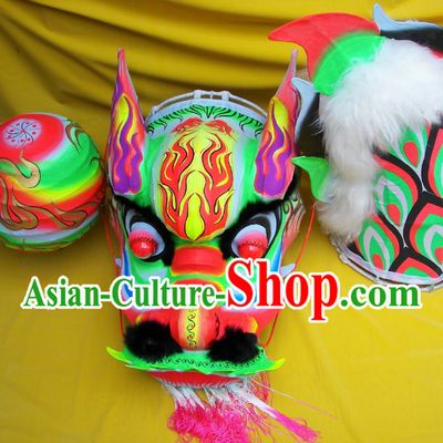 Glow in the Dark Southern Dragon Dance Equipment Complete Set