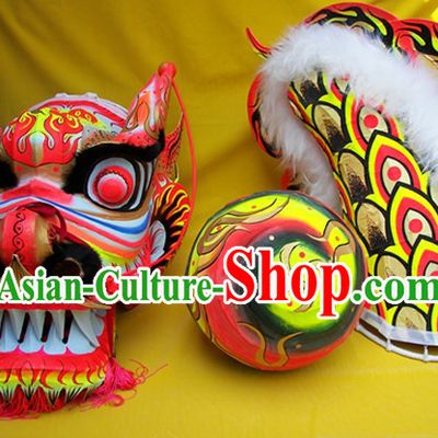 Illuminated Competition and Performance Dragon Dance Equipment Complete Set