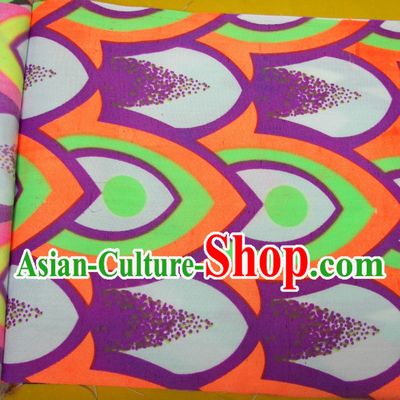 Purple Green Orange Ultra Violet Bamboo Pattern Dragon Dance Costumes Complete Set