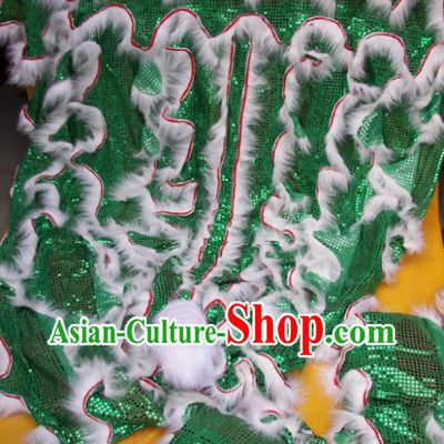 Imitation Wool Lion Dance Body Tail Pants Claws Collar Set
