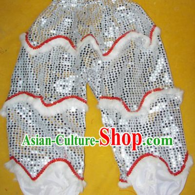 Imitation Wool One Pair of Lion Dance Pants and Claws for Kids