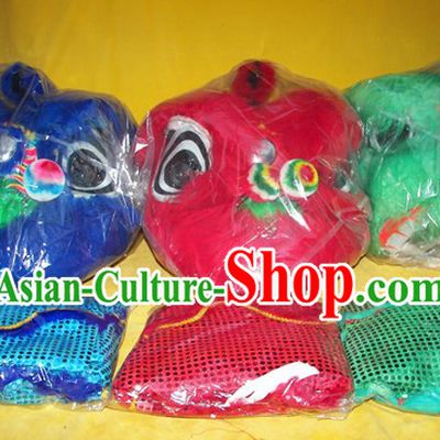 Three Sets Chinese New Year Parade Children Size Lion Dance Costumes