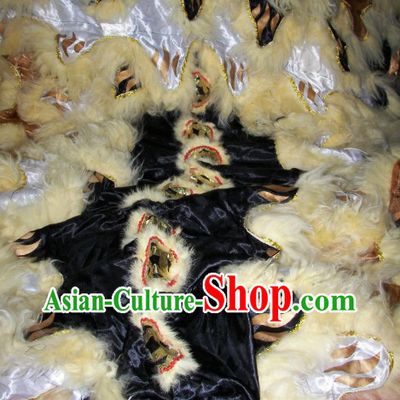 Ancient Chinese Coins Tiger Stripes Pattern Lion Dance Body Costumes Pants and Claws
