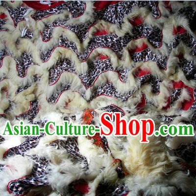 Eye-catching Lepoard Pattern Top Quality Lion Dance Body Costumes Pants and Claws