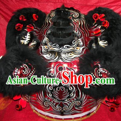 Top Quality Competition and Parade Chinese Lion Dance Costumes Complete Set