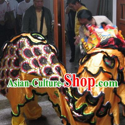 Ancient Chinese Style Kylin Dancing Head and Body Costumes Complete Set