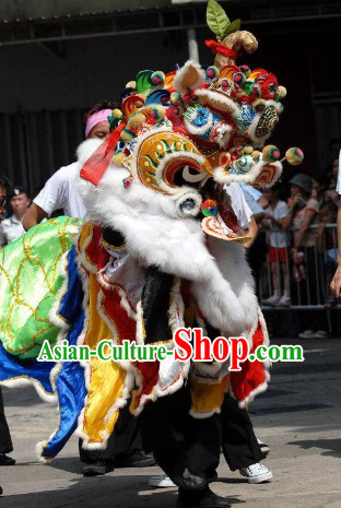 Ancient Chinese Style Kylin Dancing Head and Body Costume Complete Set