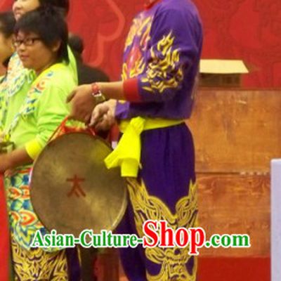 Professional Dragon Dancer, Drum Player, Gong and Cymbal Player Uniforms