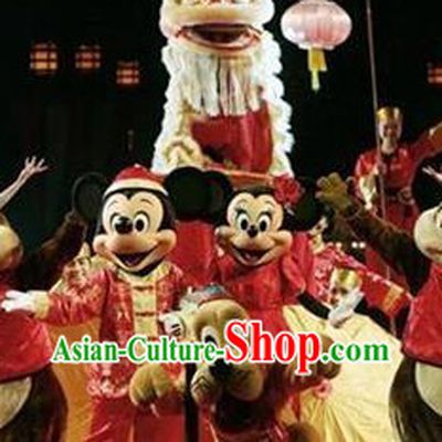 Professional Competition HOK SAN Lion Dancing Costume Complete Set