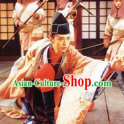 Dongfang Bubai Fictional Character in the Wuxia Novel Costumes and Hat Complete Set