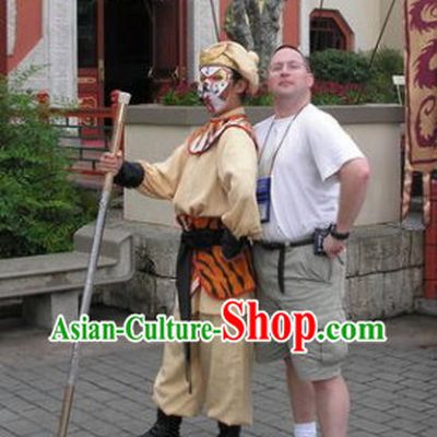Chinese New Year Parade Monkey King Costumes and Hat Set