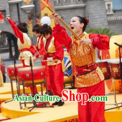 Chinese Lunar New Year Dragon Dancer Costumes for Women