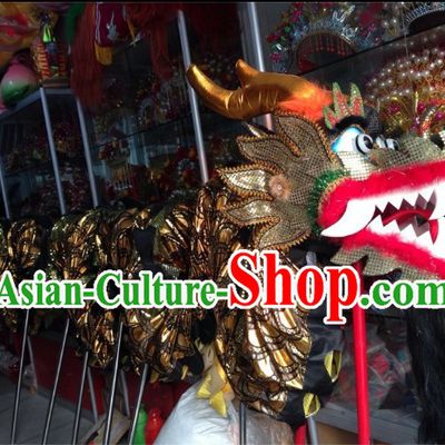 Top Beijing Black Dragon Dance Costume Complete Set