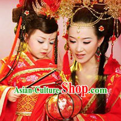 Ancient Chinese Tang Clothing Complete Set for Children