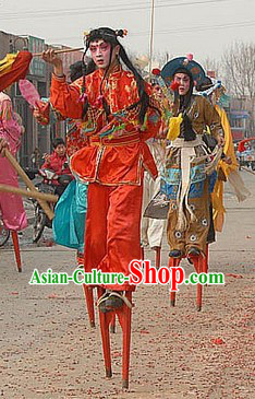 Traditional Chinese Folk Stilt for Adults