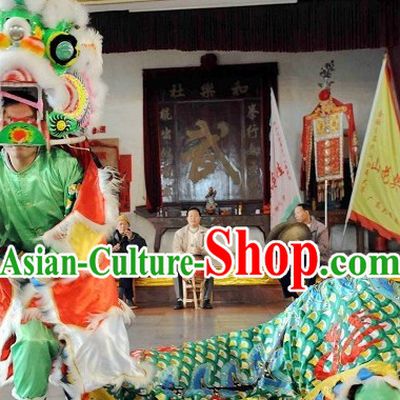 Classic Chinese Handmade Kylin Dance Costume Complete Set